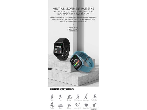 Smartwatch Senbono Lady Y20 Czarny (30015)