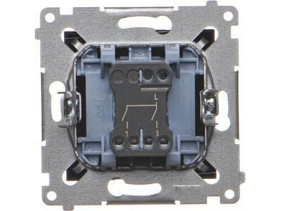 Kontakt-Simon Simon 54 Candlestick switch (module) 16AX 250V black matt screw terminals DW5A.01/49