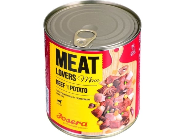 Josera Meatlovers Meny Biff med poteter våtfôr til hunder 800g