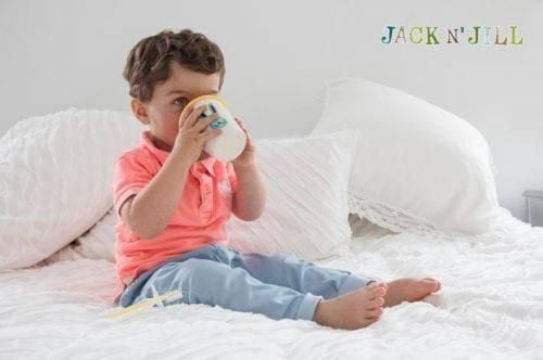 Jack & Jill silikoninnsats til kopp gul