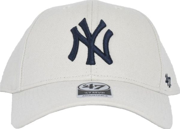 47 Brand 47 Brand New York Yankees MVP Cap B-MVP17WBV-BN Bezowe Yksi koko