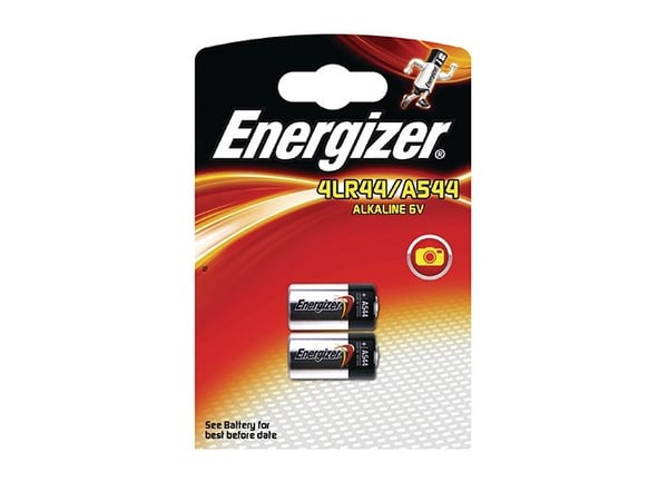 Energizer EN-639335, Kertakäyttöinen akku, 4LR44, Alkali, 2 kpl, Ripustettava laatikko, Lieriömäinen