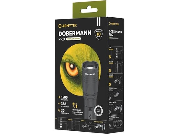 TOGO Taktinen taskulamppu Armytek Dobermann PRO MAGNET USB