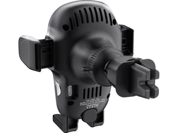 Dudao bilholder med innebygd trådløs lader Qi 15W grå (F20xs)