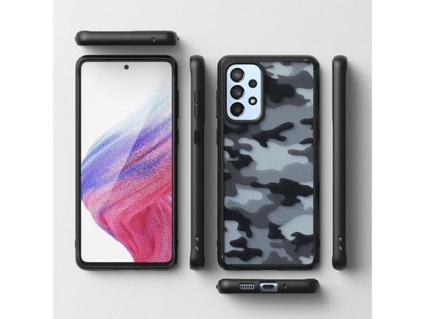Ringke Ringke Fusion Matt deksel med gelramme til Samsung Galaxy A73 svart