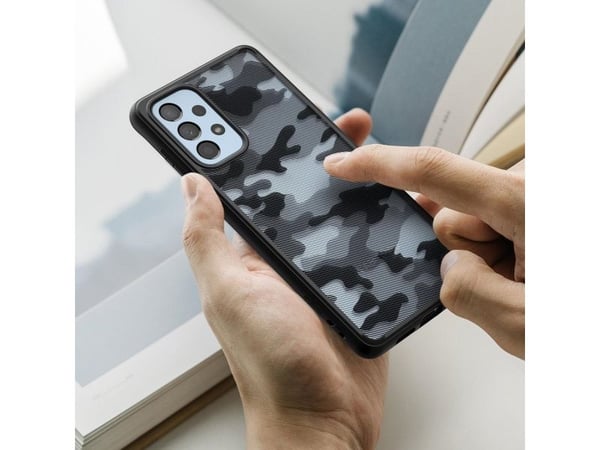 Ringke Fusion Matte TPU-skal med ram för Samsung Galaxy A73 - svart