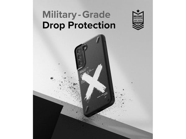 Ringke Onyx Design slitesterkt TPU-deksel til Samsung Galaxy S22 + (S22 Plus) svart (graffiti)