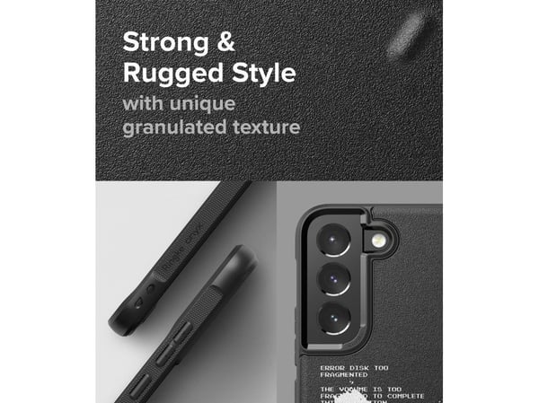 Ringke Onyx Design slitesterkt TPU-deksel til Samsung Galaxy S22 + (S22 Plus) svart (graffiti)
