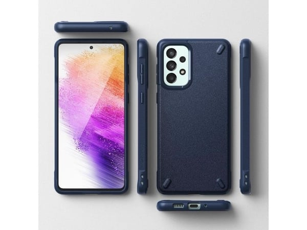 Ringke Ringke Onyx slitesterkt deksel til Samsung Galaxy A73 marineblå