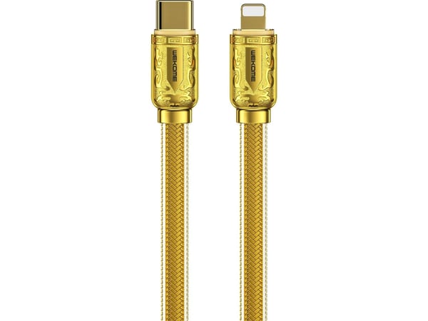 USB-kabel WK Design USB-C til Lightning 1 m (6941027620694) - gull