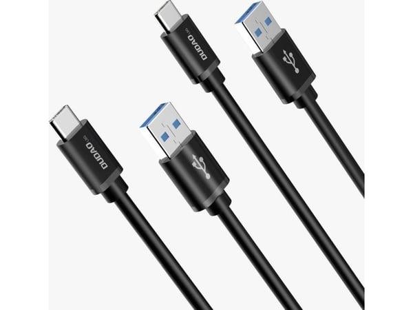 Dudao USB-A til USB-C-kabel 1 m svart (6973687242273)