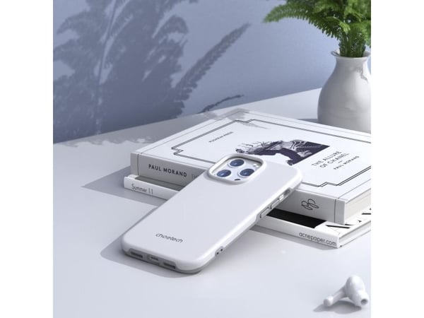 Choetech MFM antislipp-etui Made For MagSafe til iPhone 13 Pro - hvit (PC0113-MFM-WH)