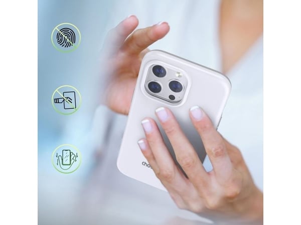 Choetech MFM antislipp-etui Made For MagSafe til iPhone 13 Pro - hvit (PC0113-MFM-WH)