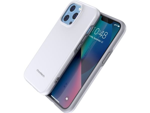Choetech MFM antislipp-etui Made For MagSafe til iPhone 13 Pro - hvit (PC0113-MFM-WH)