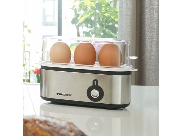Eggekoker Tiross automatisk for 3 egg TS-2300