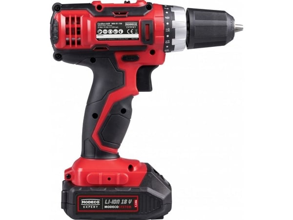 Bore-/skrutrekker Modeco MN-91-136 18 V 1 x batteri 1,5 Ah