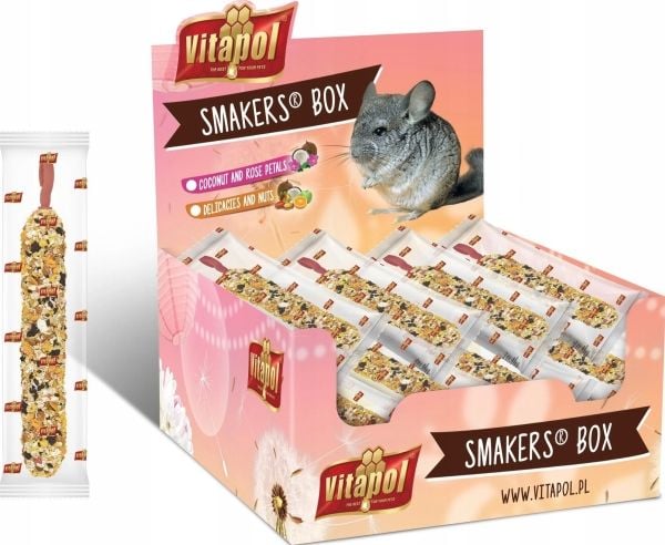 Vitapol SMAKERS BOX bakverk til chinchilla 12 stk./eske