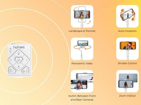 Hohem GIMBAL 3-i-1 for smarttelefon Hohem iSteady Q hvit