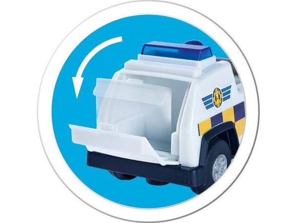 Jeep SIMBA Brannmann Sam Police Jeep 4x4 Mini Action Figur