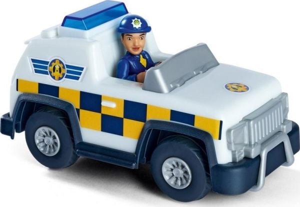 Jeep SIMBA Brannmann Sam Police Jeep 4x4 Mini Action Figur