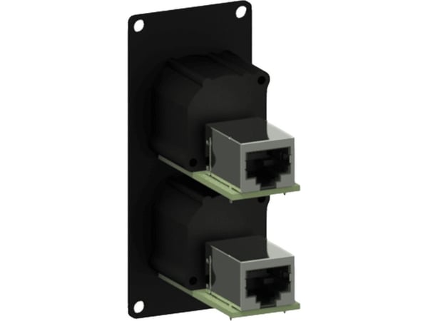 Caymon-modul CASY med 2x NE8FAH Ethercon (CASY168/B)