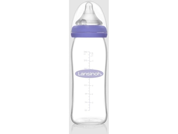 Lansinoh Natural Wave -tuttipullo 240 ml, lasi, M-tutti (7018455)
