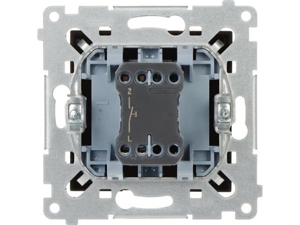 Contact-Simon Simon 54 Bell Button" (moduuli) 16AX 250V ruuviliittimet musta matta DD1A.01/49