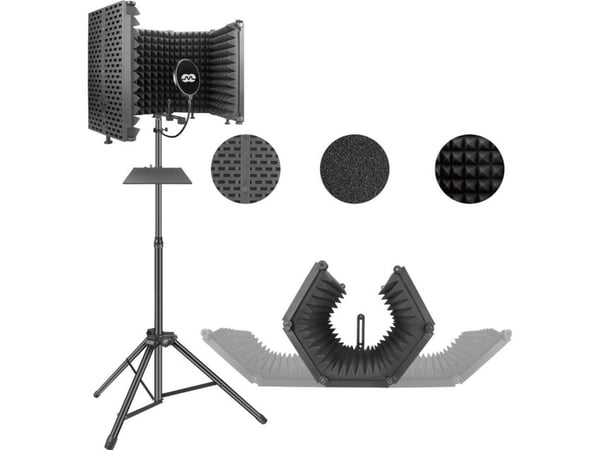 Mozos Akustisk kabin + stativ + popfilter MSHIELD-CABIN-SET