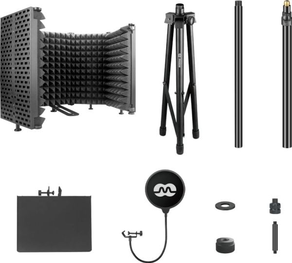 Mozos Akustisk kabin + stativ + popfilter MSHIELD-CABIN-SET