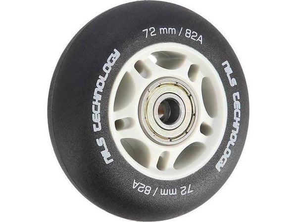 Nils Extreme PU 72x24 82A svart matt (4 stk.) + ABEC-9 (8 stk.) sett