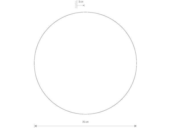 Nowodvorski Ring 7636 LED vegglampe 12W 3000K, svart