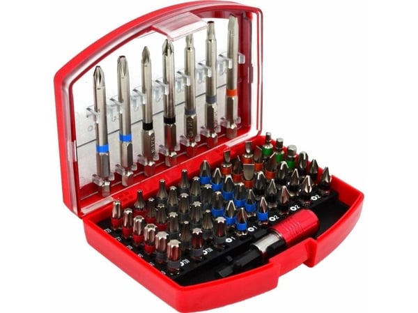 AWTools bits-/skrutrekker-sett 56 deler