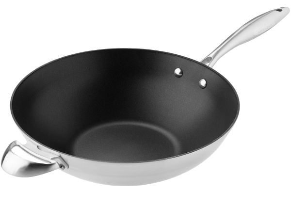 Wok Scanpan CTX Ø32 cm med galler/stavar Keramiskt titanstålhandtag,1 st/krt