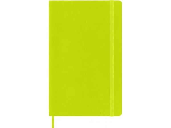 Moleskine anteckningsblock MOLESKINE Classic L (13x21 cm) slät, mjuk pärm, lemon green, 240 sidor