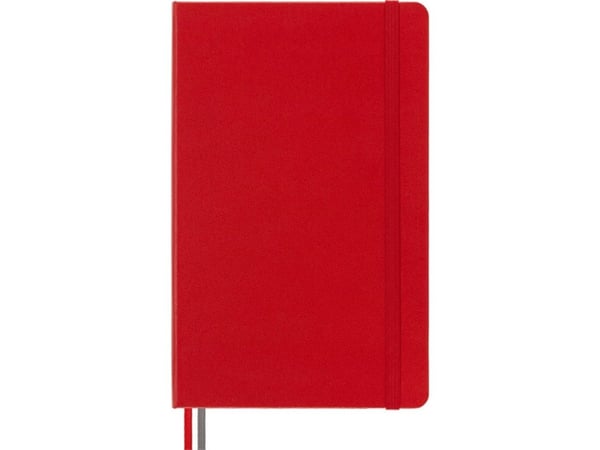 Moleskine Notes MOLESKINE Classic L (13x21 cm) slät, hårt omslag scarlet red 400 sidor röd