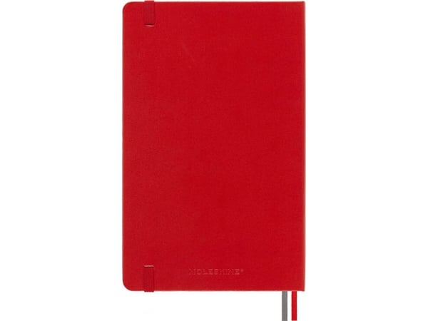 Moleskine Notes MOLESKINE Classic L (13x21 cm) glatt, innbundet, skarlagenrød, 400 sider, rød