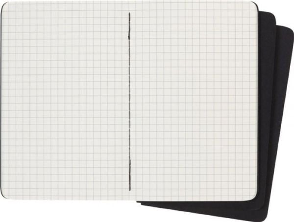 Moleskine Cahier, Monokromatisk, Sort, 64 ark, 70 g/m², Rute papir, Universell