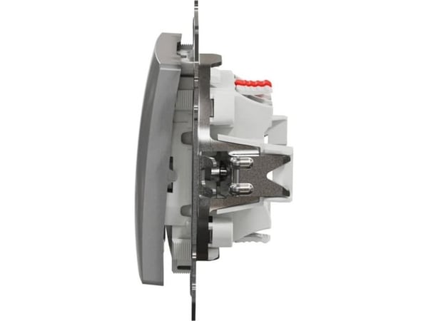 Schneider Electric, Sedna Design i Elements, Łącznik schodowy, srebrne aluminium, SDD113106
