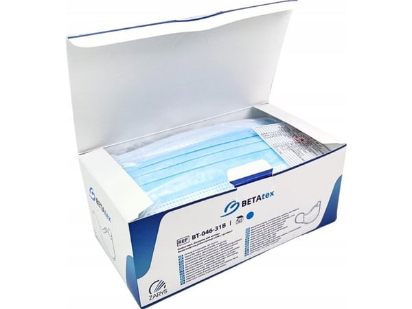 Zarys Betatex beskyttelsesmasker engangs fiberduk - 50 stk