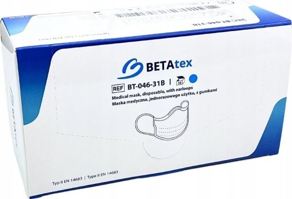 Zarys Betatex beskyttelsesmasker engangs fiberduk - 50 stk