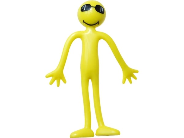 Flodhestfigur gumowa wyginana gul-menneske 13 cm