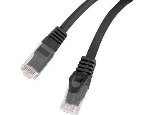 Lanberg - Koblingskabel - RJ-45 (hann) til RJ-45 (hann) - 5.4 mm - UTP - CAT 6 - halogenfri, formstøpt, uten hindringer - svart - for P/N: PPS6-002...