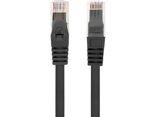 Lanberg PCU6-10CU - Koblingskabel - RJ-45 (hann) til RJ-45 (hann) - 5.4 mm - UTP - CAT 6 - halogenfri, formstøpt, uten hindringer - svart - for P/N...