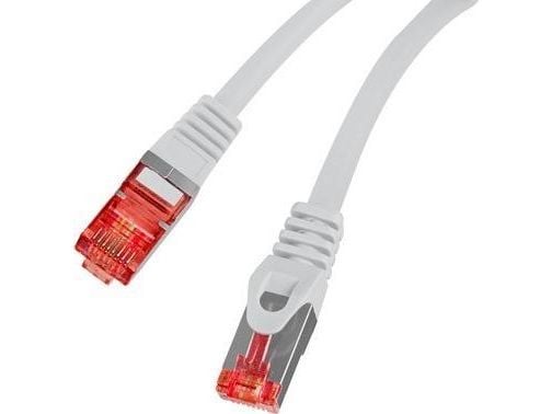 Lanberg - Koblingskabel - RJ-45 (hann) til RJ-45 (hann) - 5.7 mm - FTP - CAT 6 - formstøpt, uten hindringer - grå