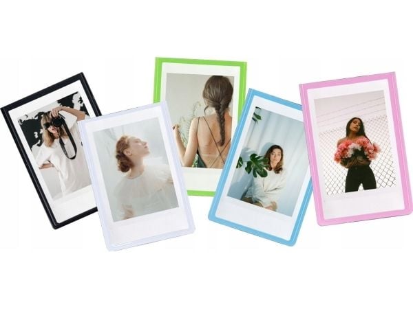 LoveInstant magnetisk fotorasme for kjøleskap til Fuji Instax Mini 11/9/8/7/40, sett med 5 farger