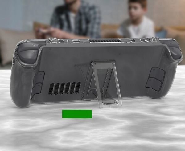 JYS etui + stativ til Steam Deck, transparent JYS-sd003