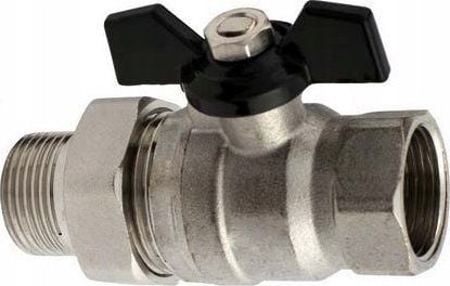 Hydroland kuleventil vann med skrugjenge sommerfuglehåndtak 3/4" TYTAN W/S // ZKW-20-WS-M-H-TYTAN