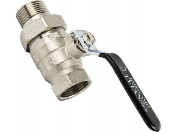 Hydroland kuleventil vann m/ skrufeste håndtak 3/4" TYTAN m/W // ZKW-20-WS-R-H-TYTAN