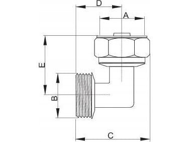 Hydroland PEX.K GZ16X3/4 kne 16x3/4 PEX (PX-R.KOGZ.16X3/4)