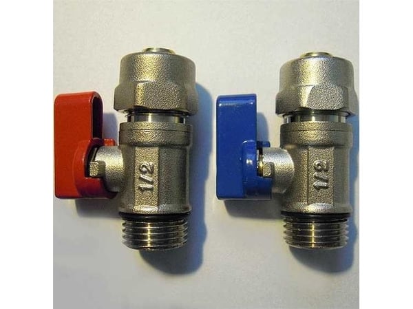Hydroland Z.KUL.PEX.N kuleventil med mini-kobling PEX 1/2GZX16X1/2" blå // PX-ZKW-MINI-PEX-N